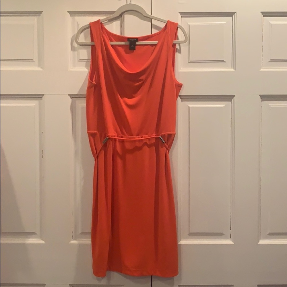 Gently worn orange Ann Taylor size Medium dress